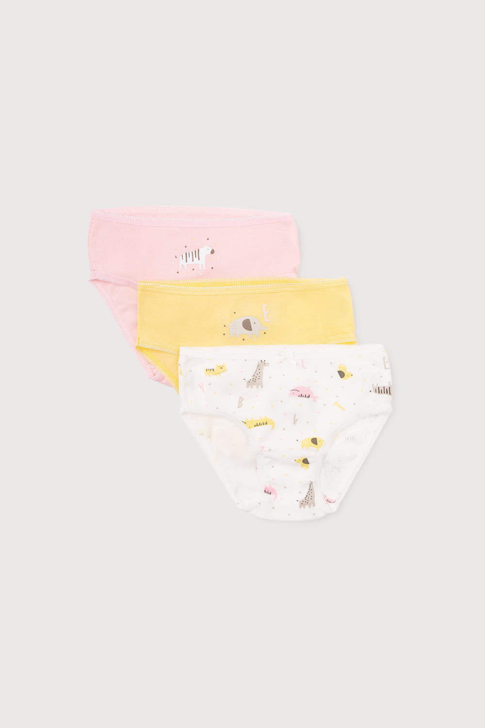 Трусы для девочки, артикул: К 1909-3уп, цвет: желтый, фото 3