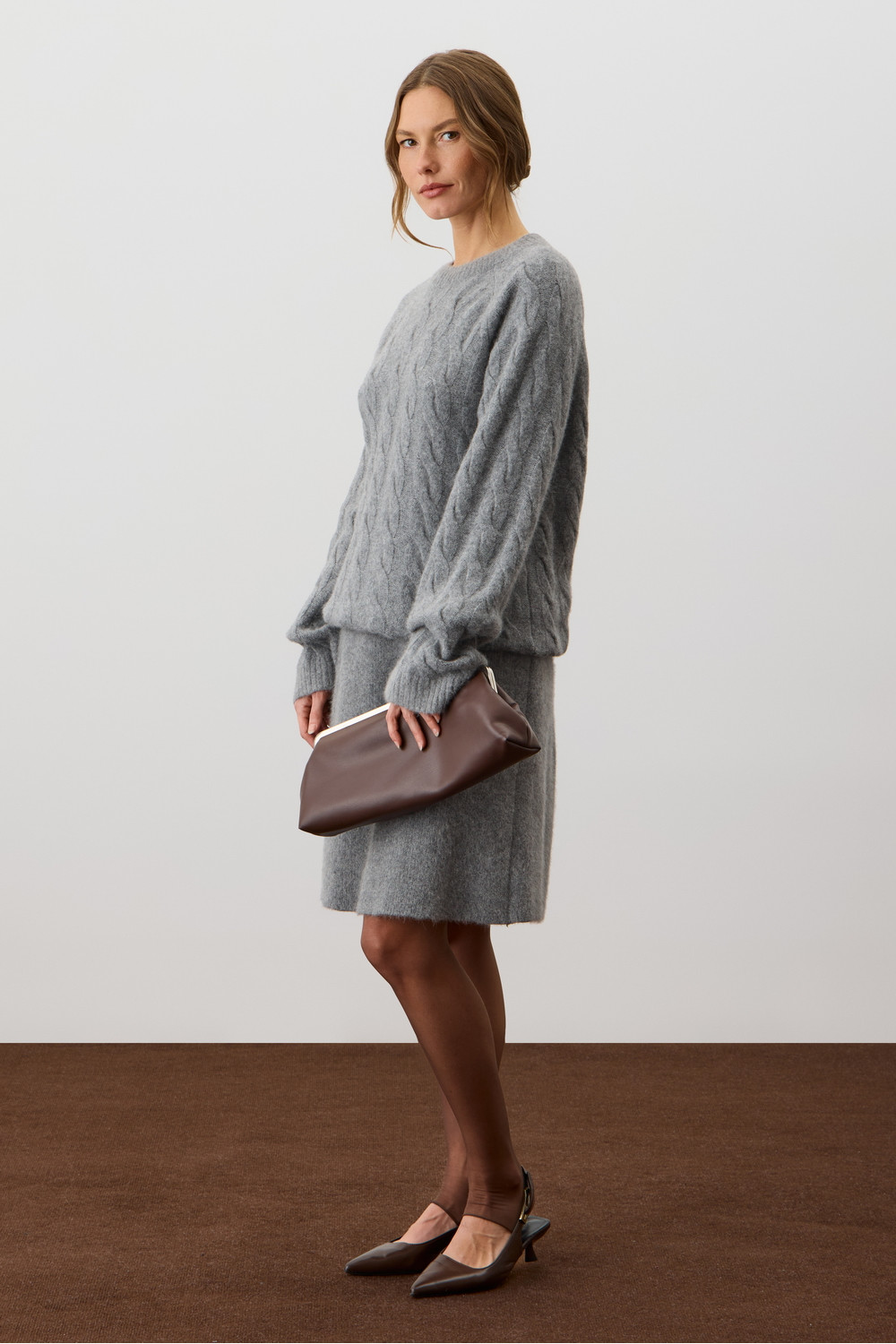 Джемперы женские для мам, артикул: ЕВ 30305/ш, цвет: темно-серый, фото 3