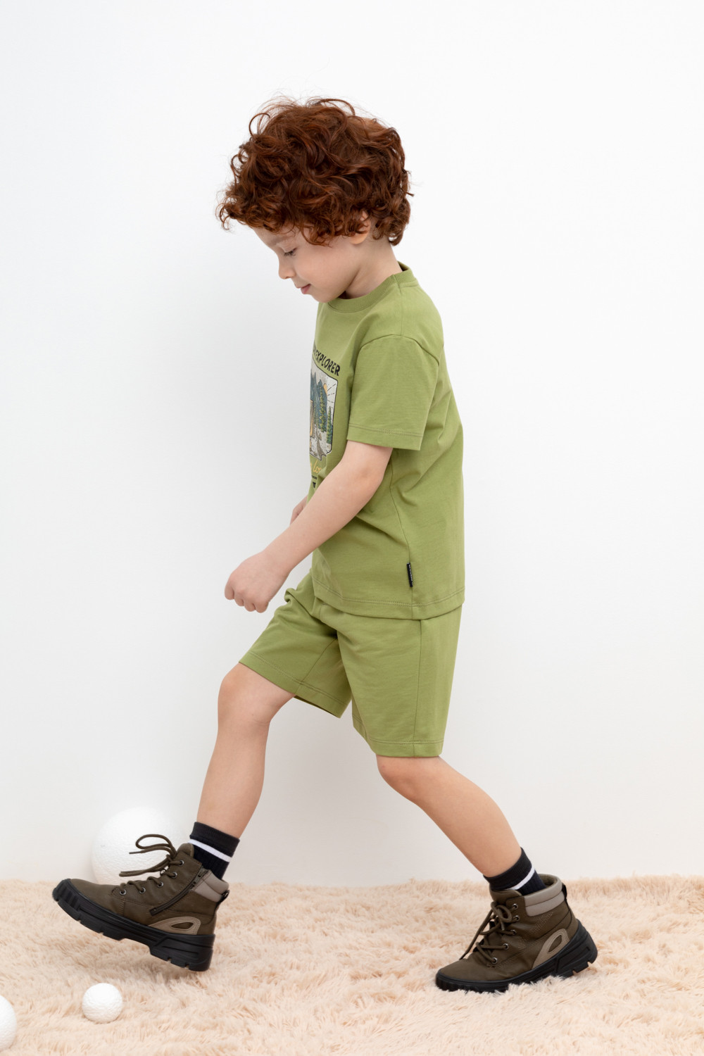 Шорты для мальчика, артикул: КР 400604, цвет: зеленый, фото 3