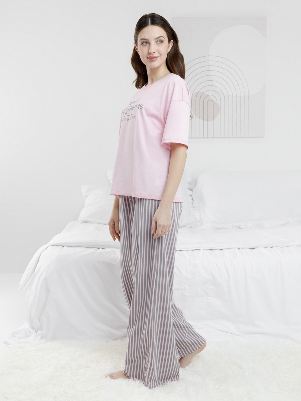 Комплекты для дома для мам, артикул: МП 20252, цвет: светло-розовый, фото 3