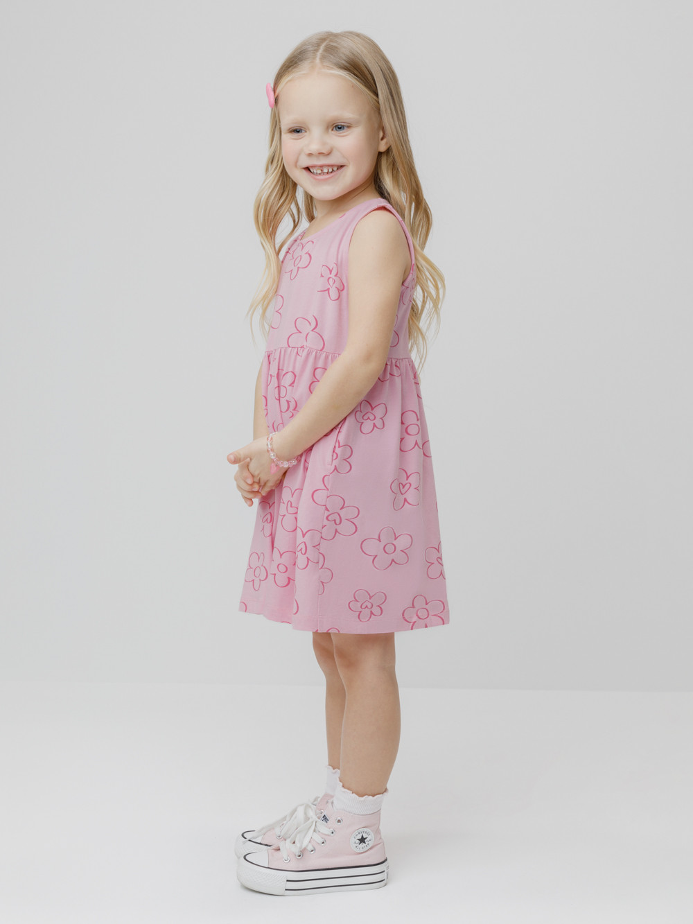 Платье для девочки, артикул: КР 5976, цвет: розовый, фото 3