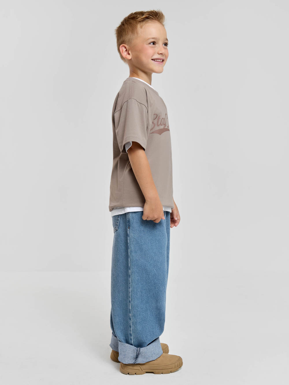 Футболка для мальчика, артикул: КР 302793, цвет: кофейный, фото 3