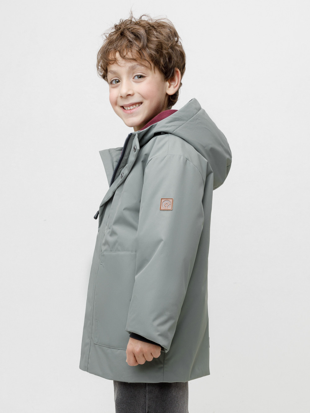 Куртки для мальчика, артикул: ВК 30165/1 ГР (128-152), цвет: хаки, фото 3