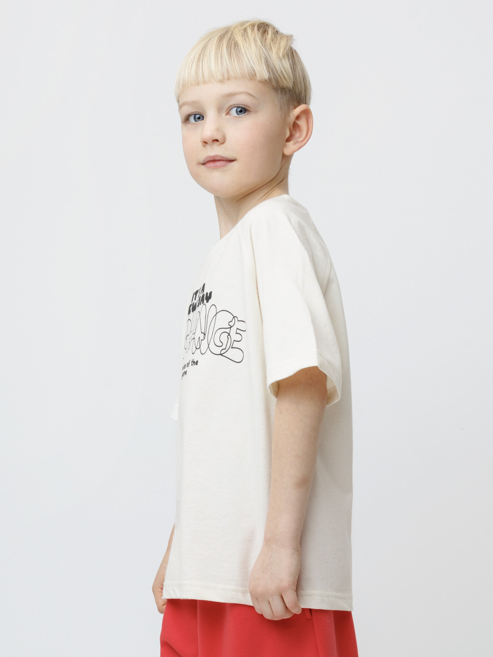 Футболка для мальчика, артикул: КР 303026, цвет: сахар, фото 3