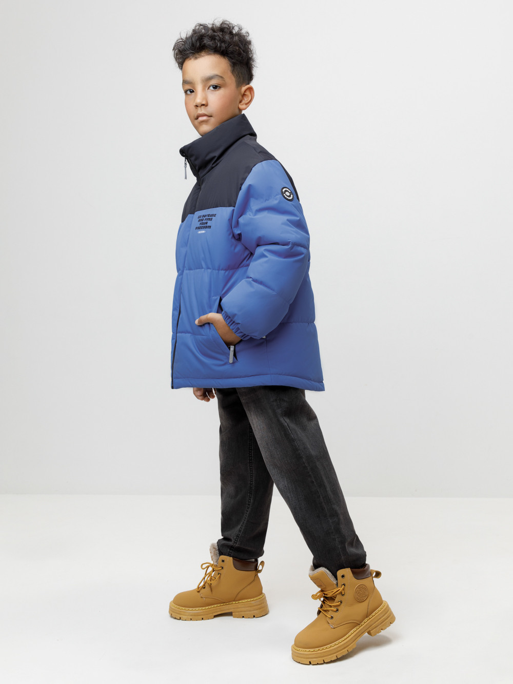 Куртки для мальчика, артикул: ВК 30167/1 ГР, цвет: синий, фото 3