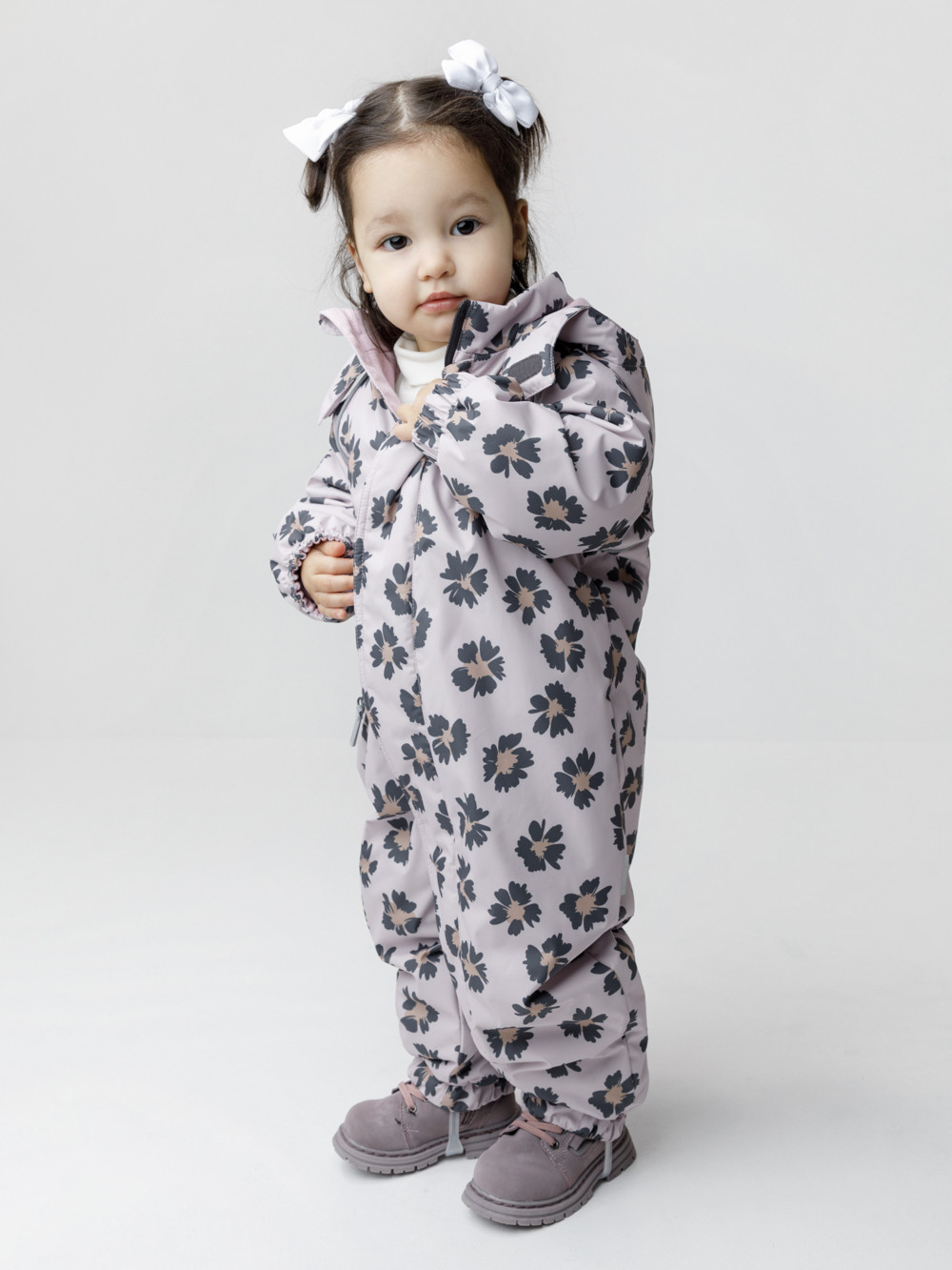 Комбинезоны утепленные для девочки, артикул: ВК 60134/н/1 Ал, цвет: розовый, фото 3