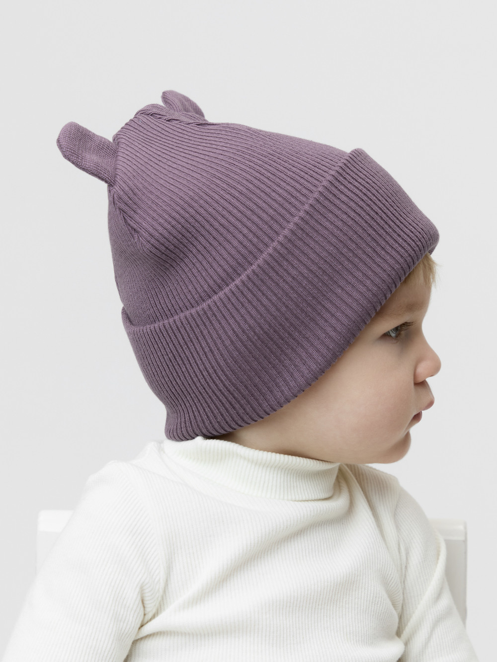 Шапка для девочки, артикул: КВ 20424, цвет: светло-розовый, фото 3