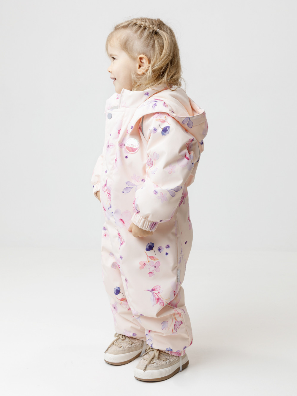 Комбинезоны утепленные для девочки, артикул: ВК 60085/н/66 Ал, цвет: светло-розовый, фото 3