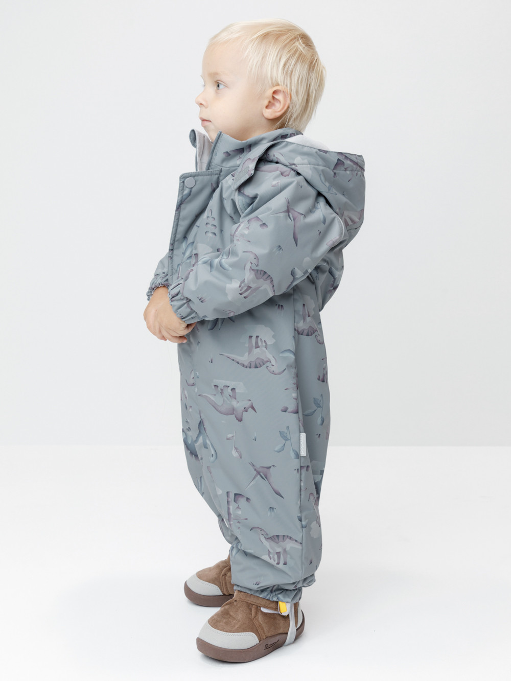 Комбинезоны утепленные для мальчика, артикул: ВК 60085/н/81 Ал, цвет: зеленый, фото 3