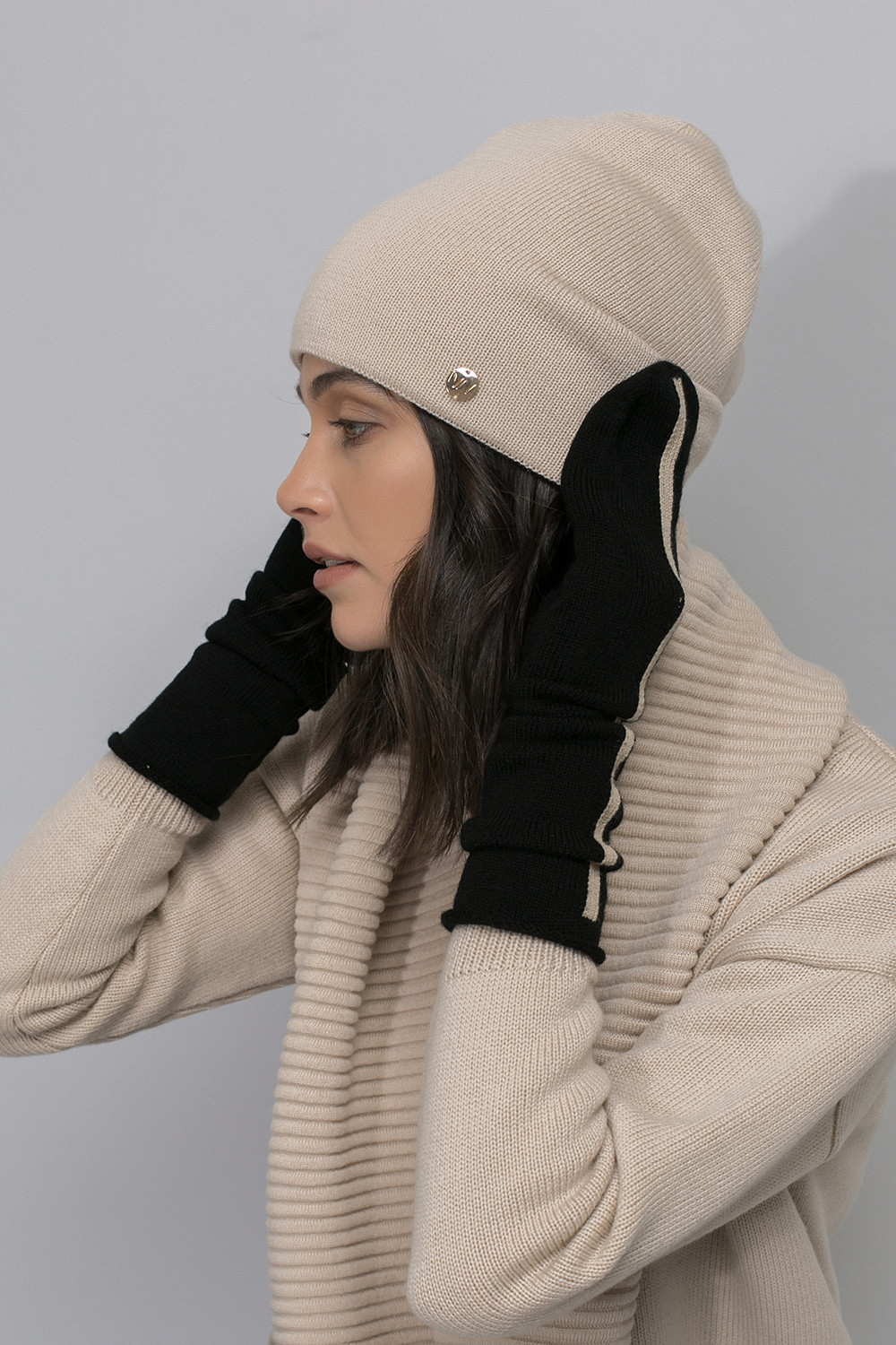 Шапки для мам, артикул: ЕВ 207/ш, цвет: бежевый, фото 3