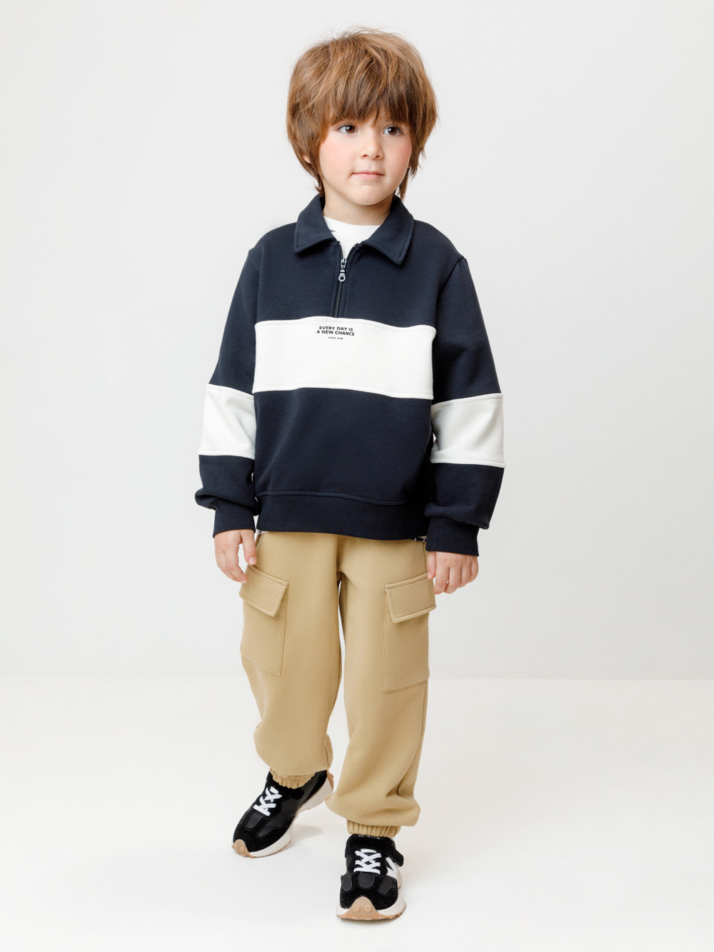 Свитшоты для мальчика, артикул: КР 302983, цвет: темно-синий, фото 3