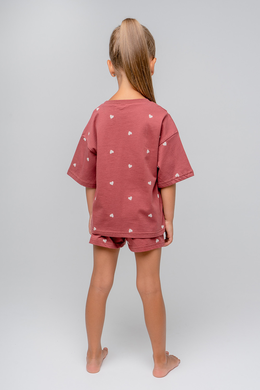 Пижама для девочки, артикул: К 1585, цвет: коричневый, фото 3