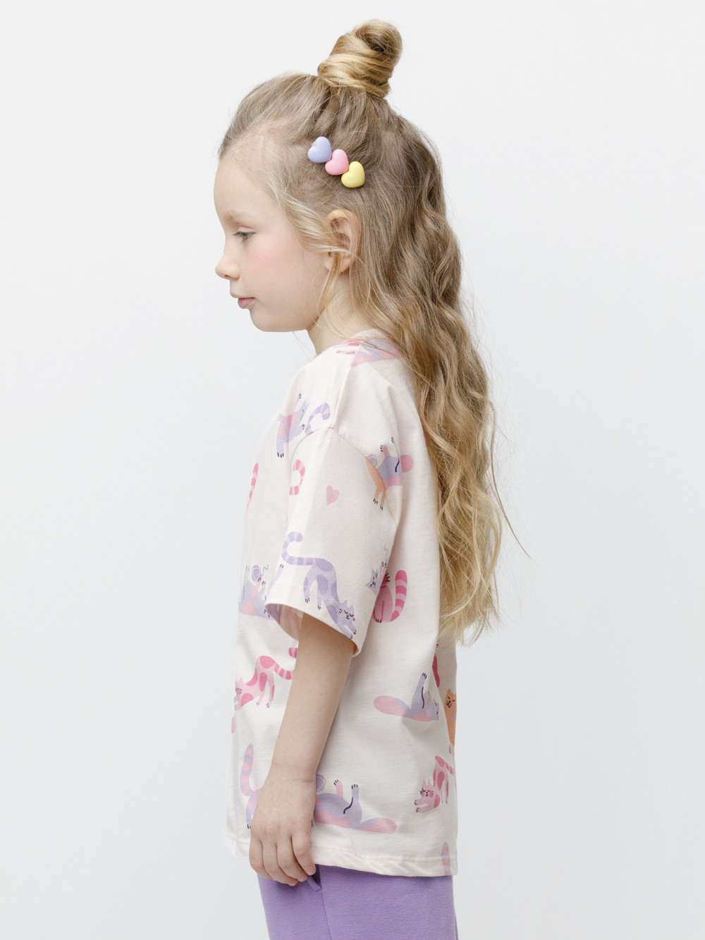 Футболка для девочки, артикул: КР 302939, цвет: сахар, фото 3