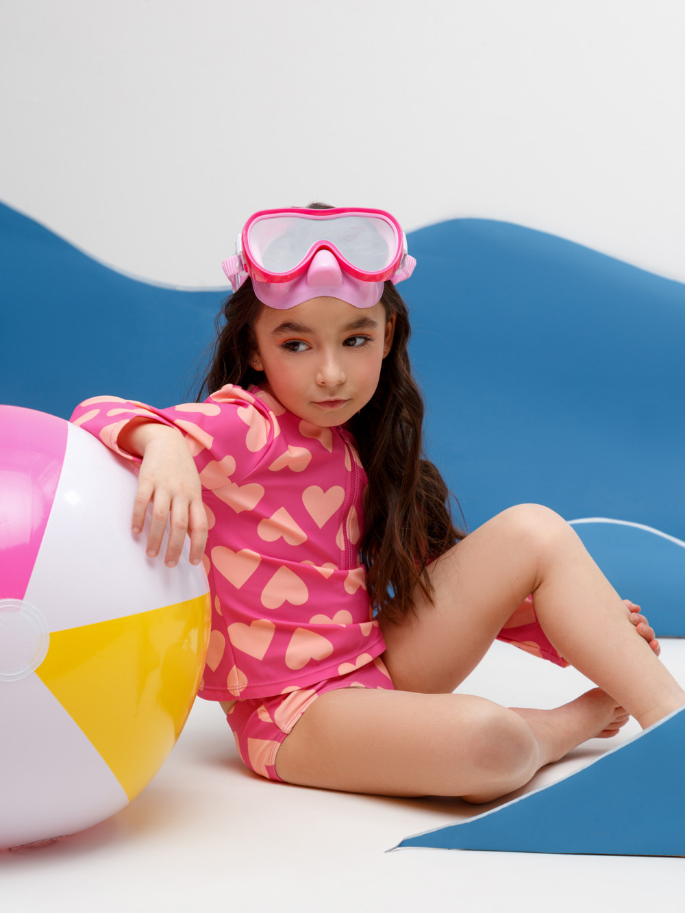 Купальник для девочки, артикул: ТК 17015/3н ФВ, цвет: ярко-розовый, фото 3