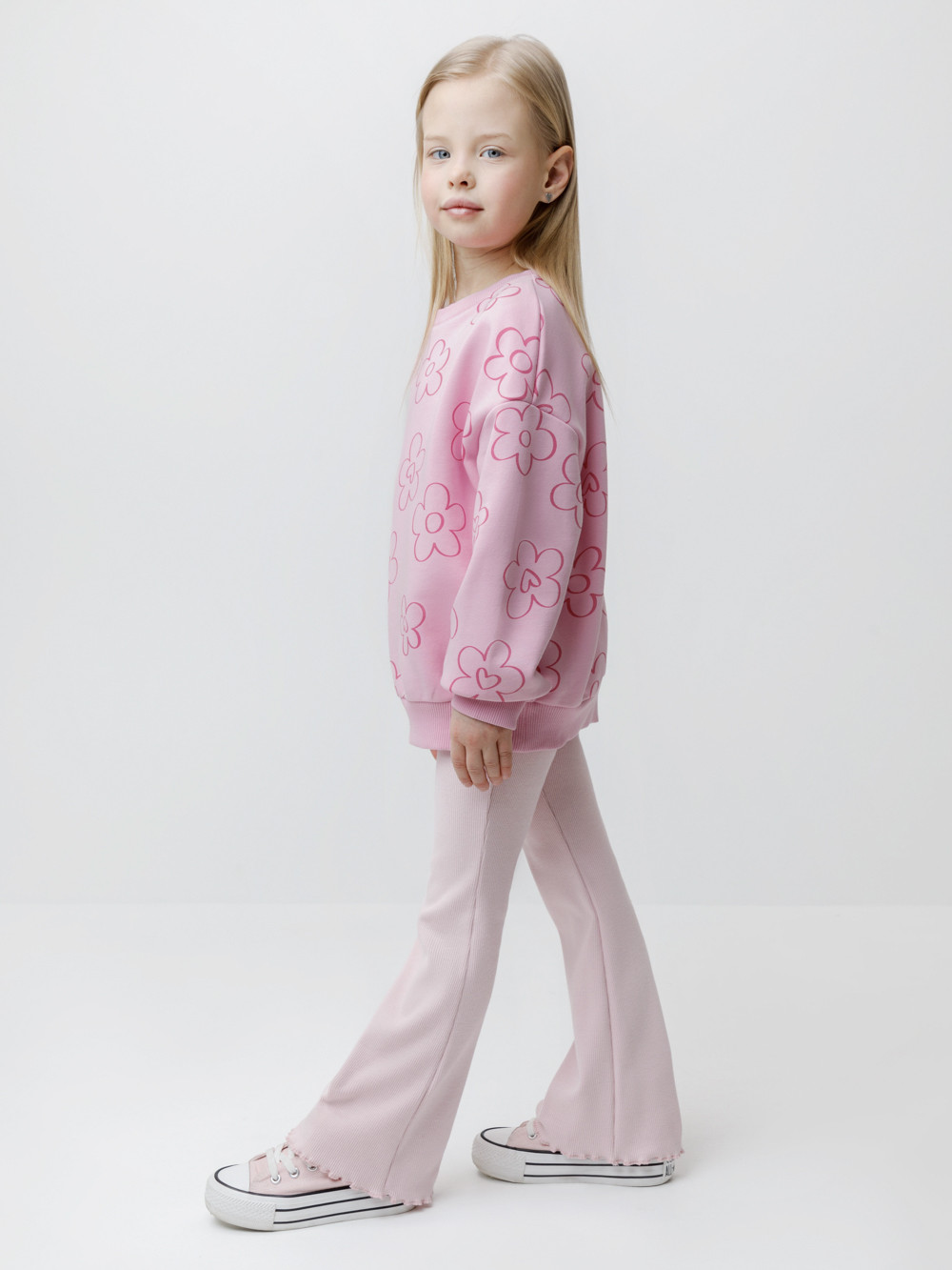 Свитшоты для девочки, артикул: КР 303014, цвет: розовый, фото 3