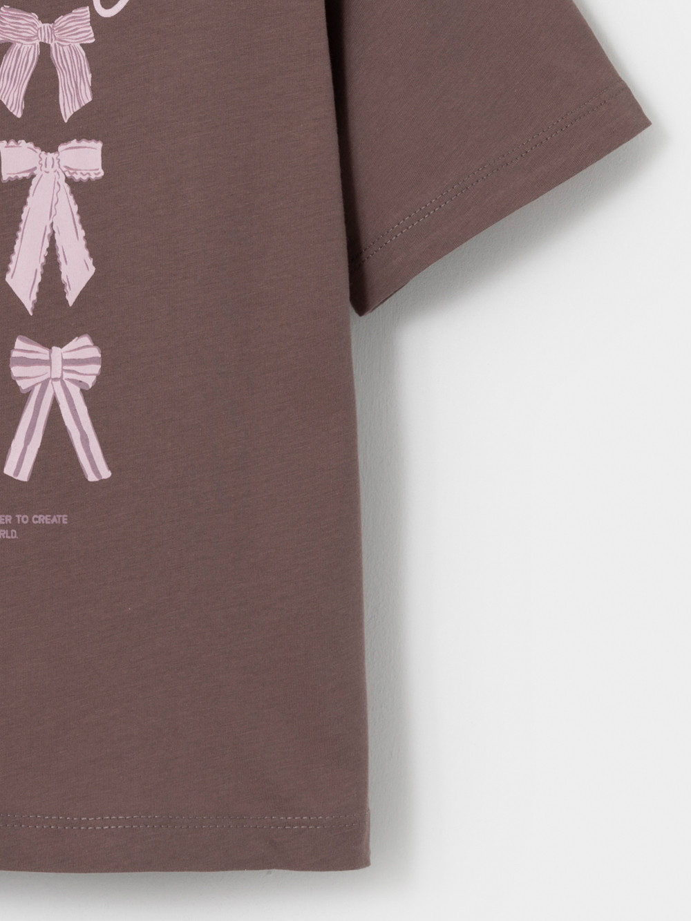 Футболка для девочки, артикул: МП 303090, цвет: кофейный, фото 3