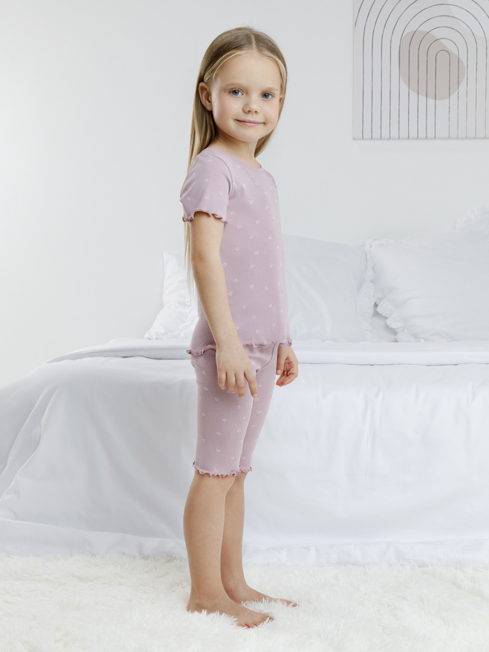 Пижама для девочки, артикул: К 1632, цвет: фиолетовый, фото 3