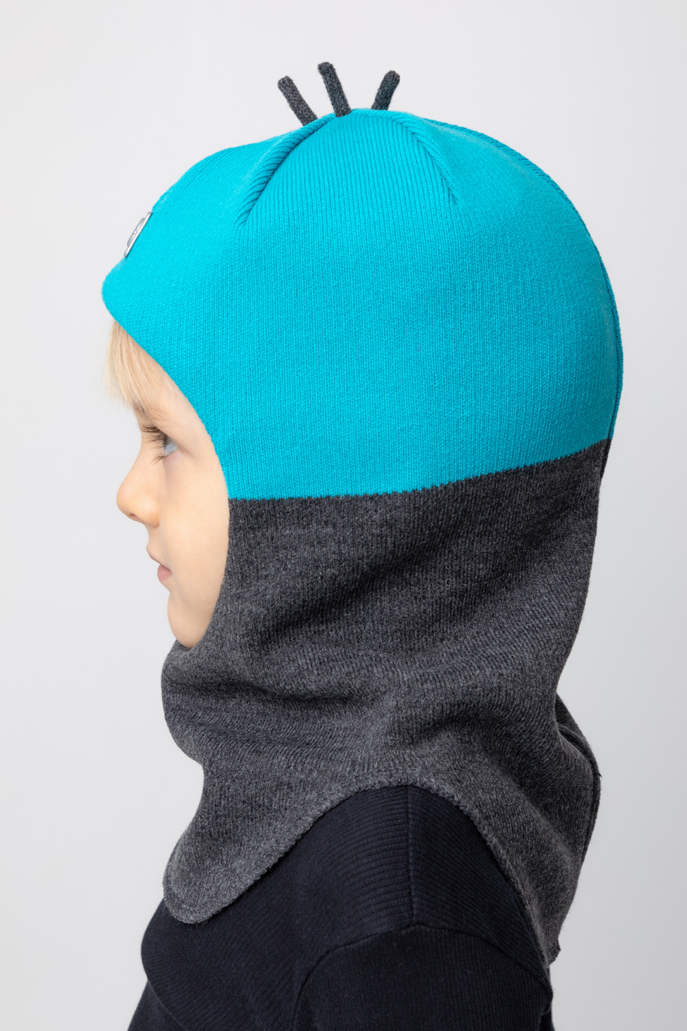 Шапка для мальчика, артикул: КВ 20267, цвет: бирюзовый, фото 3