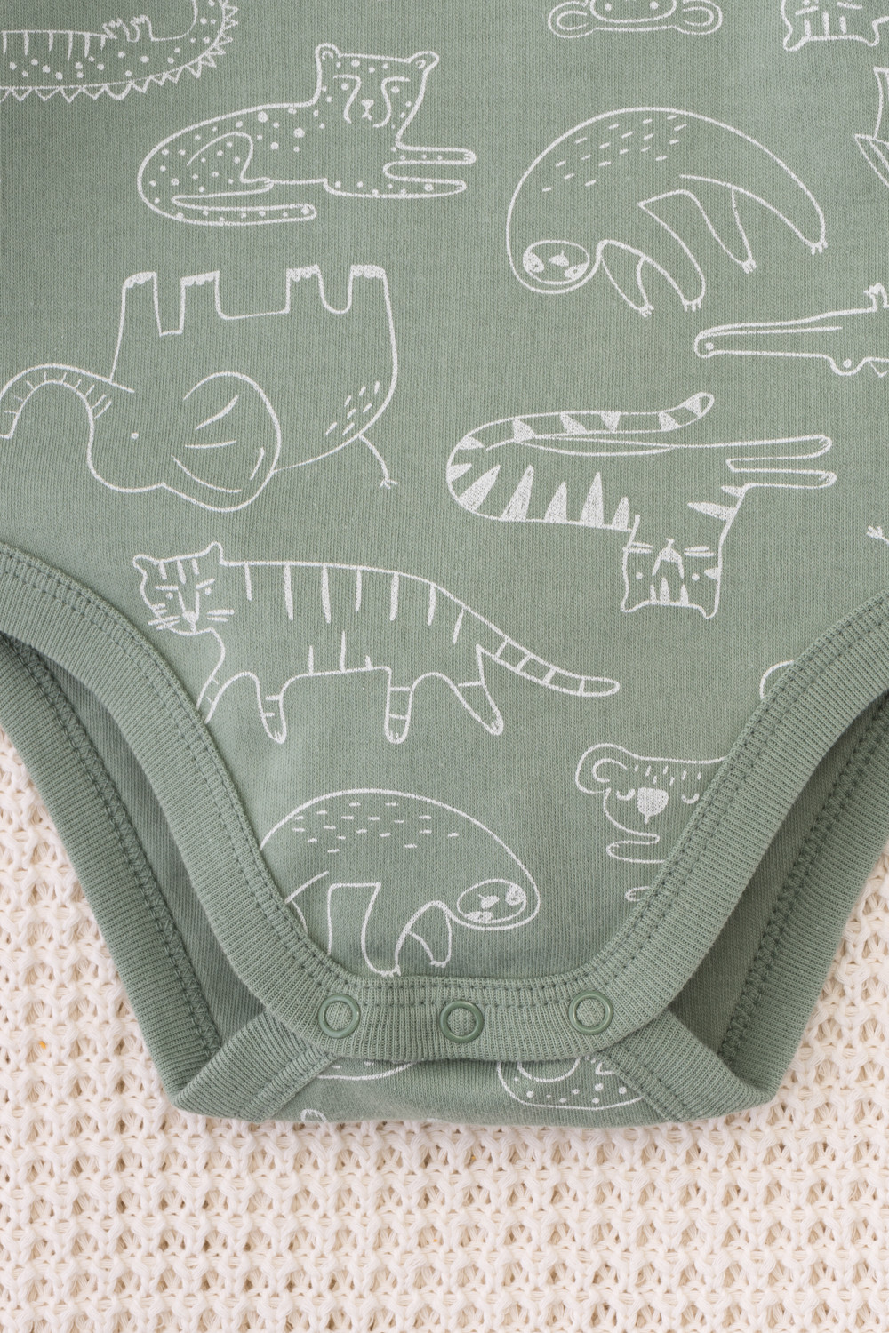 Боди для новорожденных, артикул: К 6342, цвет: хаки, фото 3