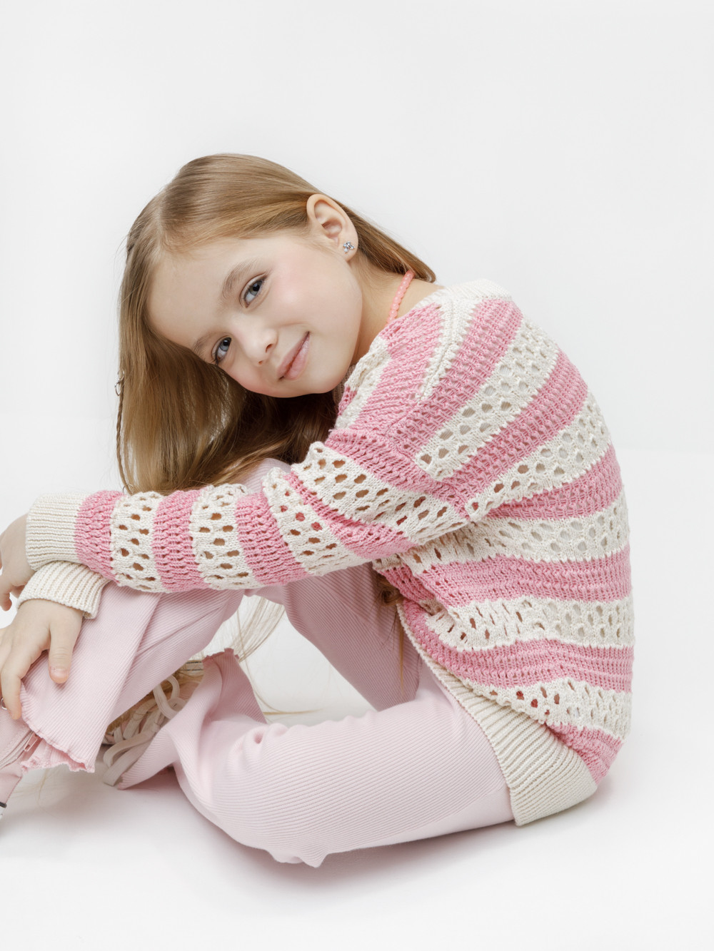 Джемпер для девочки, артикул: КВ 30171, цвет: мульти, фото 3