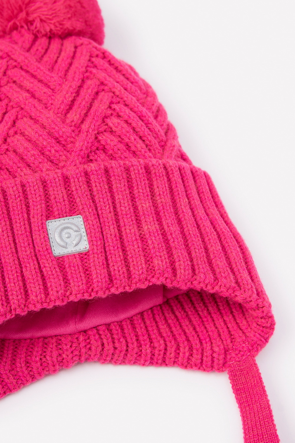 Шапка для девочки, артикул: КВ 20216/ш, цвет: красный, фото 3