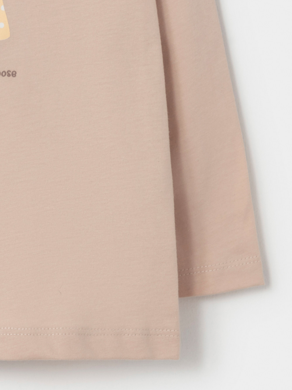 Лонгсливы для девочки, артикул: МП 303066, цвет: бежевый, фото 3