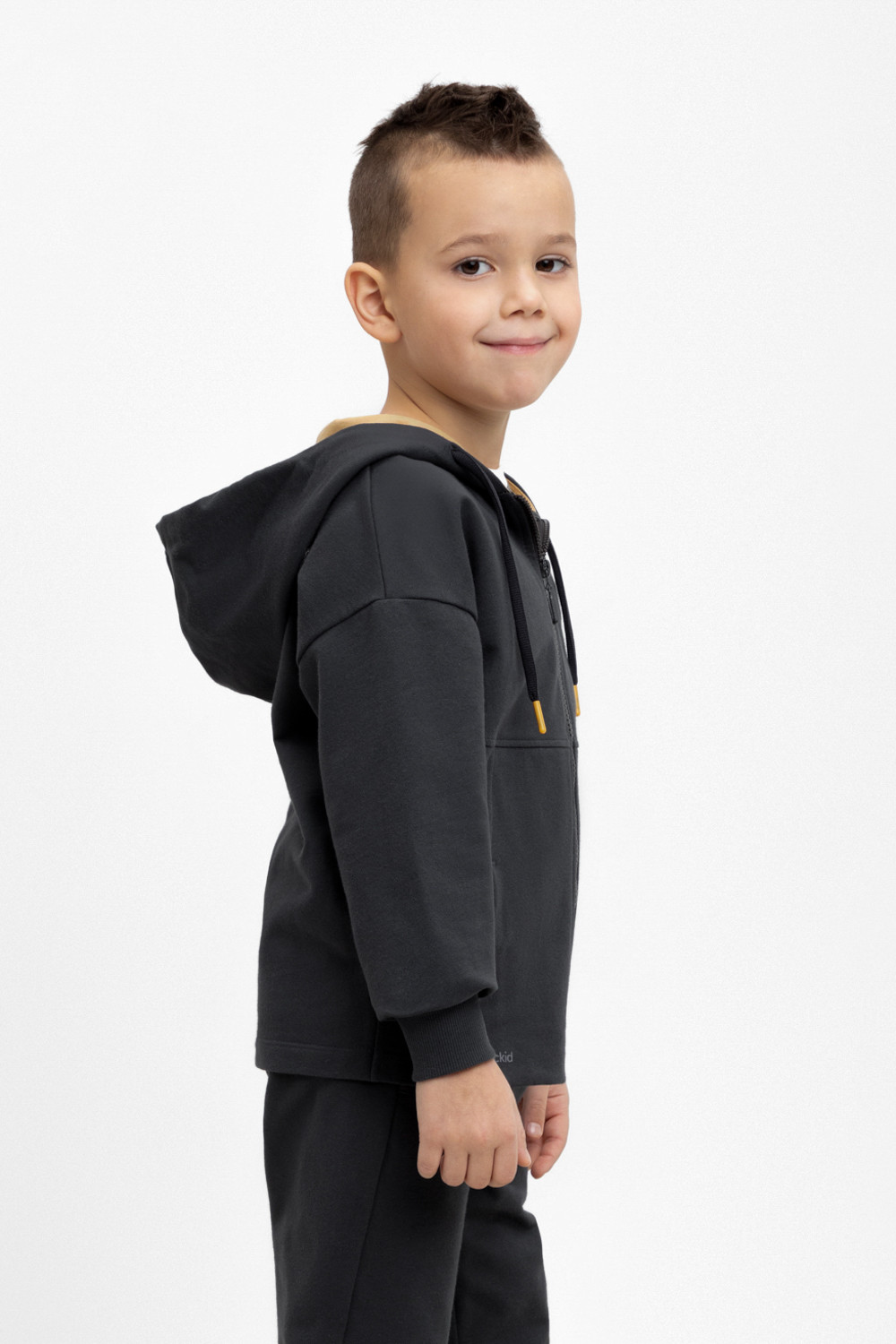 Жакет для мальчика, артикул: КР 302306, цвет: черный3, фото 3