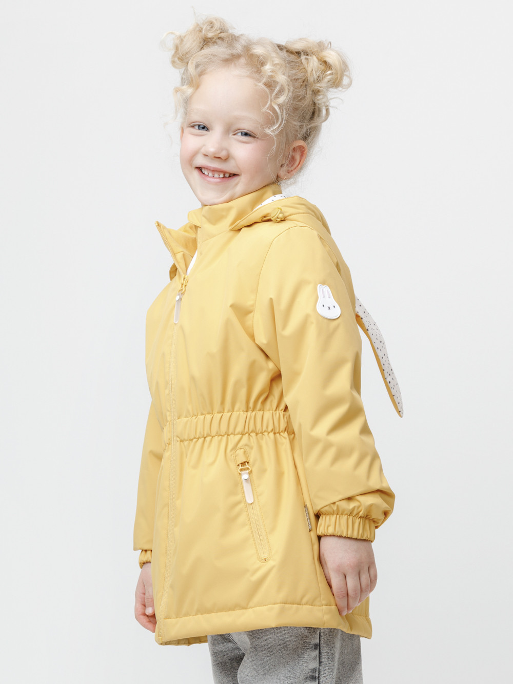 Куртка для девочки, артикул: ВК 32164/8 УЗГ, цвет: желтый, фото 3