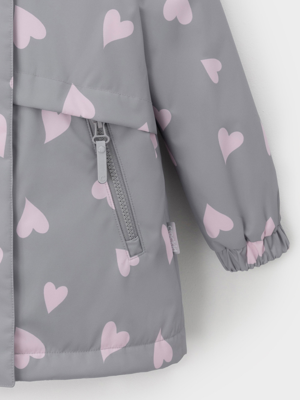 Куртка для девочки, артикул: ВК 32190/н/3 УЗГ, цвет: серый, фото 3