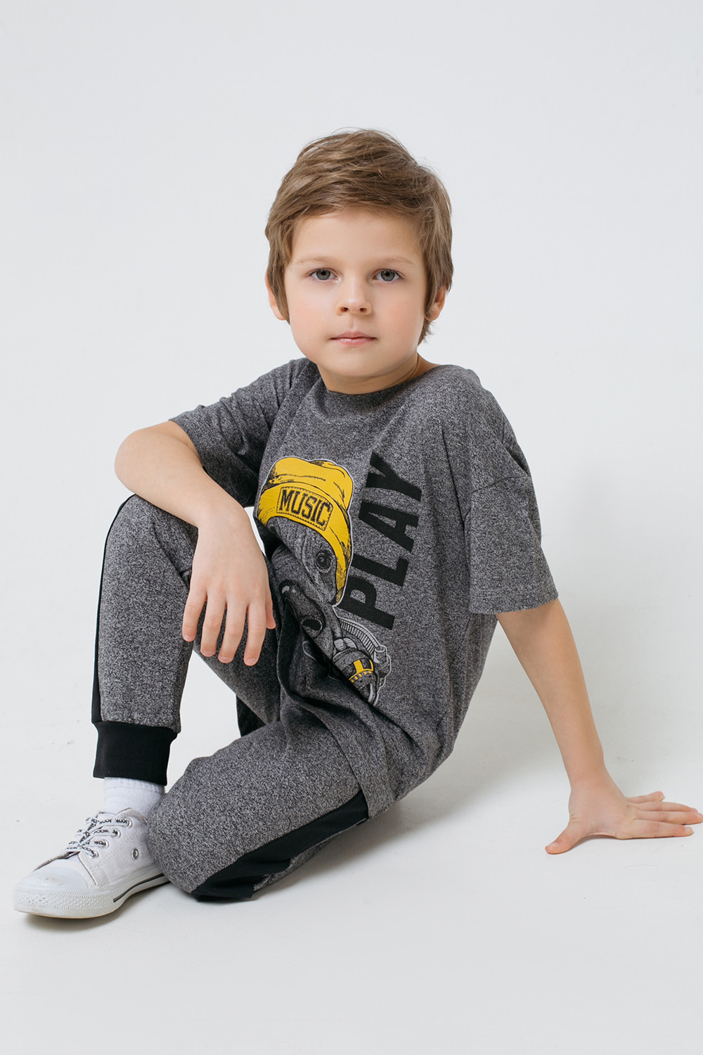 Футболка для мальчика, артикул: КР 301480, цвет: серый, фото 3