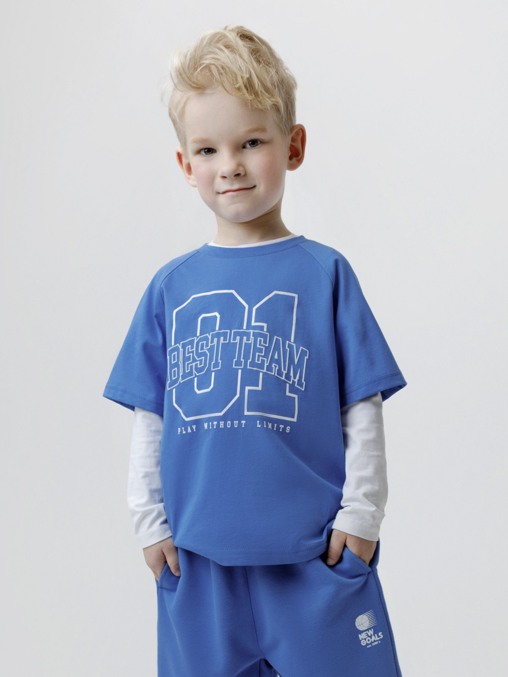 Футболка для мальчика, артикул: КР 303026, цвет: синий, фото 3