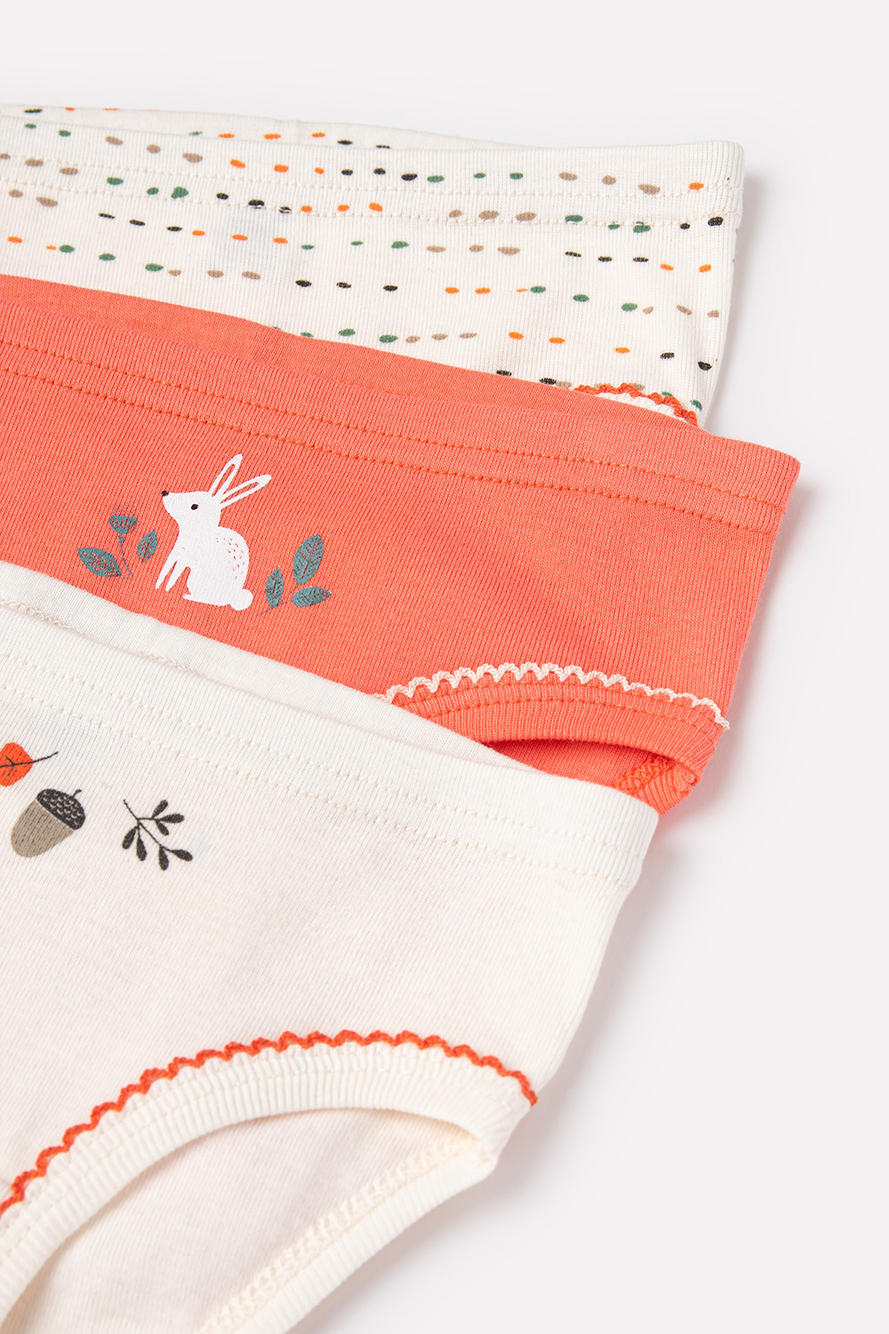 Трусы для девочки, артикул: К 1904-3уп, цвет: красный, фото 3