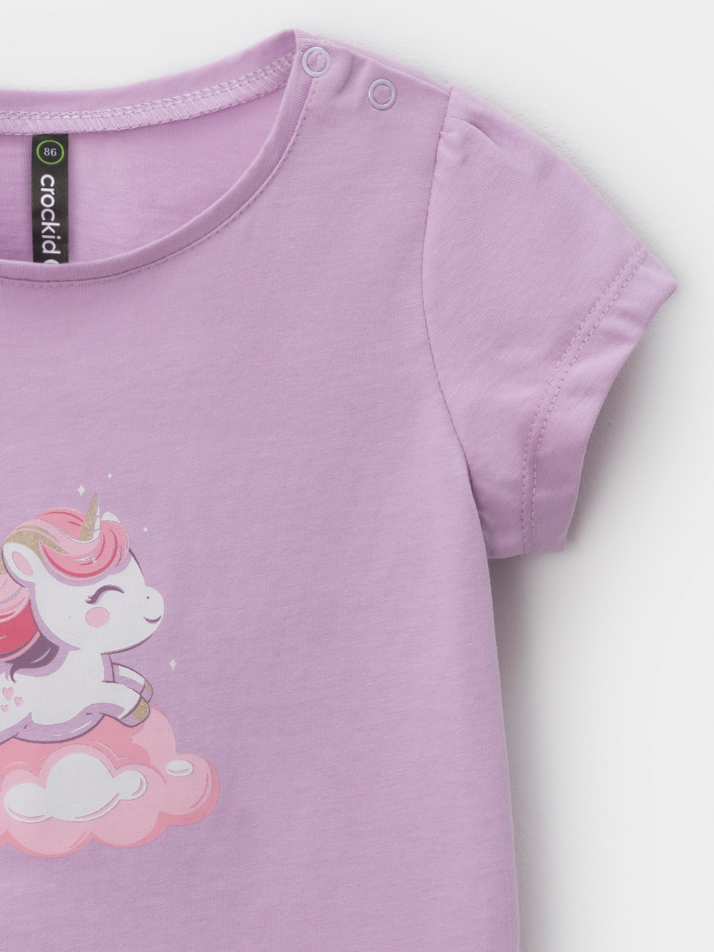 Футболка для девочки, артикул: КР 302454, цвет: фиолетовый, фото 3