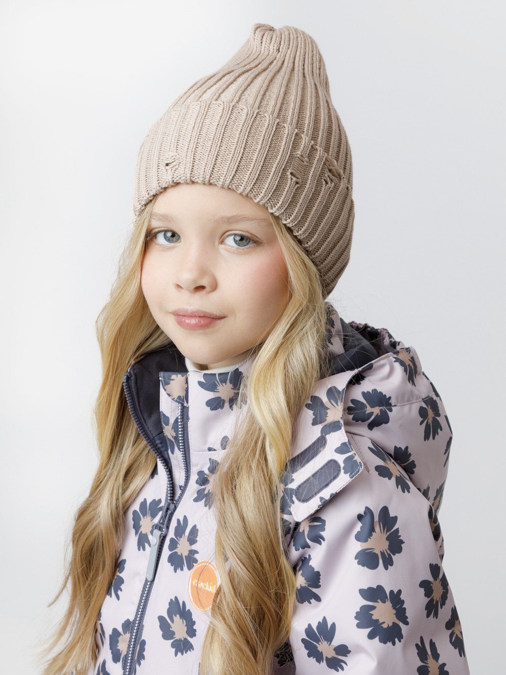 Шапка для девочки, артикул: КВ 20445, цвет: бежевый, фото 3