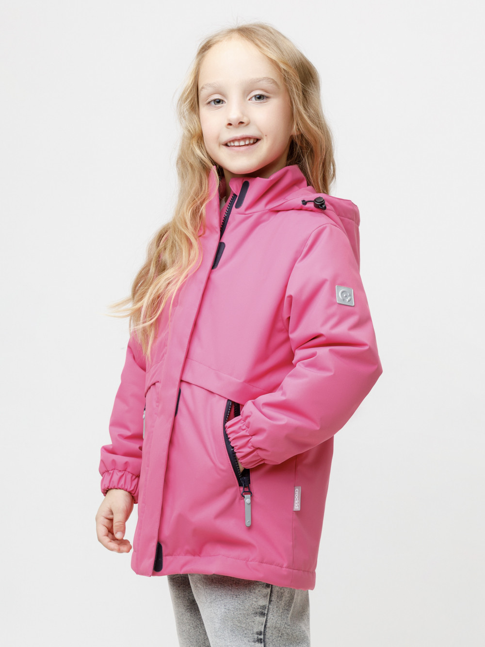 Куртка для девочки, артикул: ВК 32189/2 УЗГ, цвет: розовый, фото 3