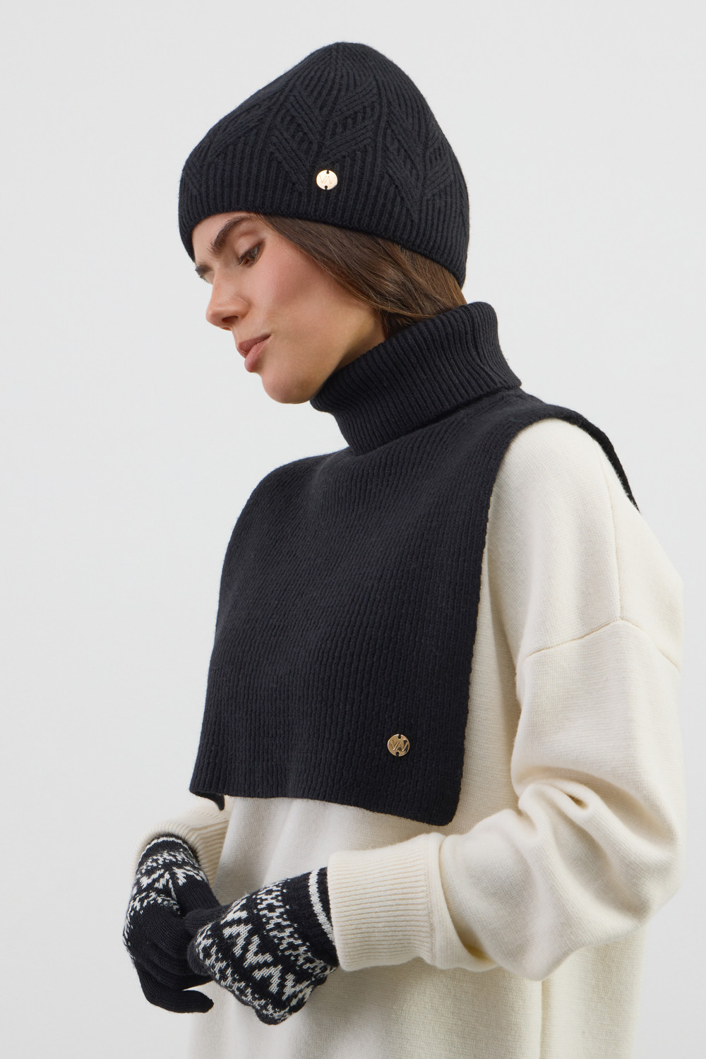 Шапки для мам, артикул: ЕВ 20022/ш, цвет: черный, фото 3