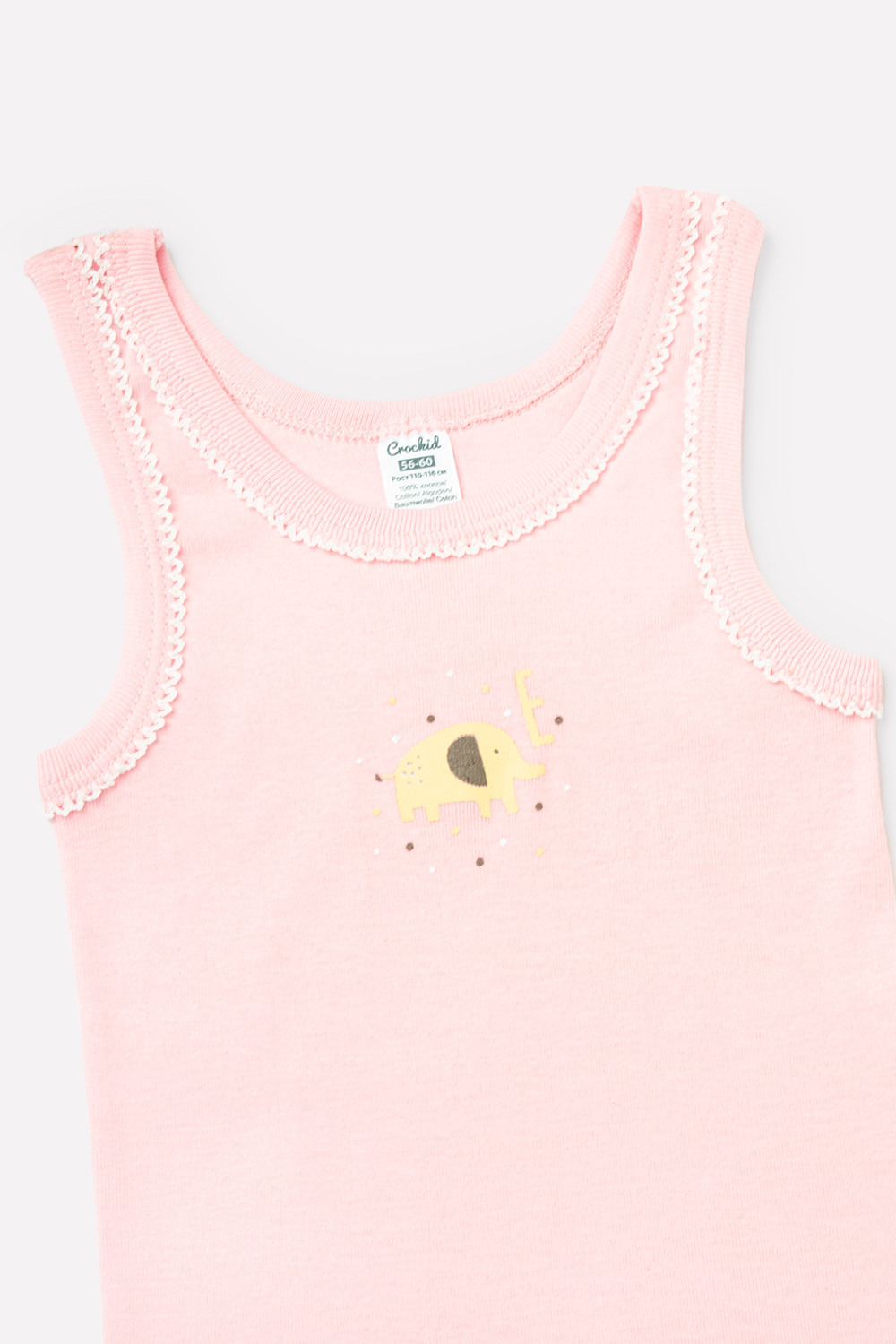 Майки бесшовные для девочки, артикул: К 1066, цвет: розовый, фото 3