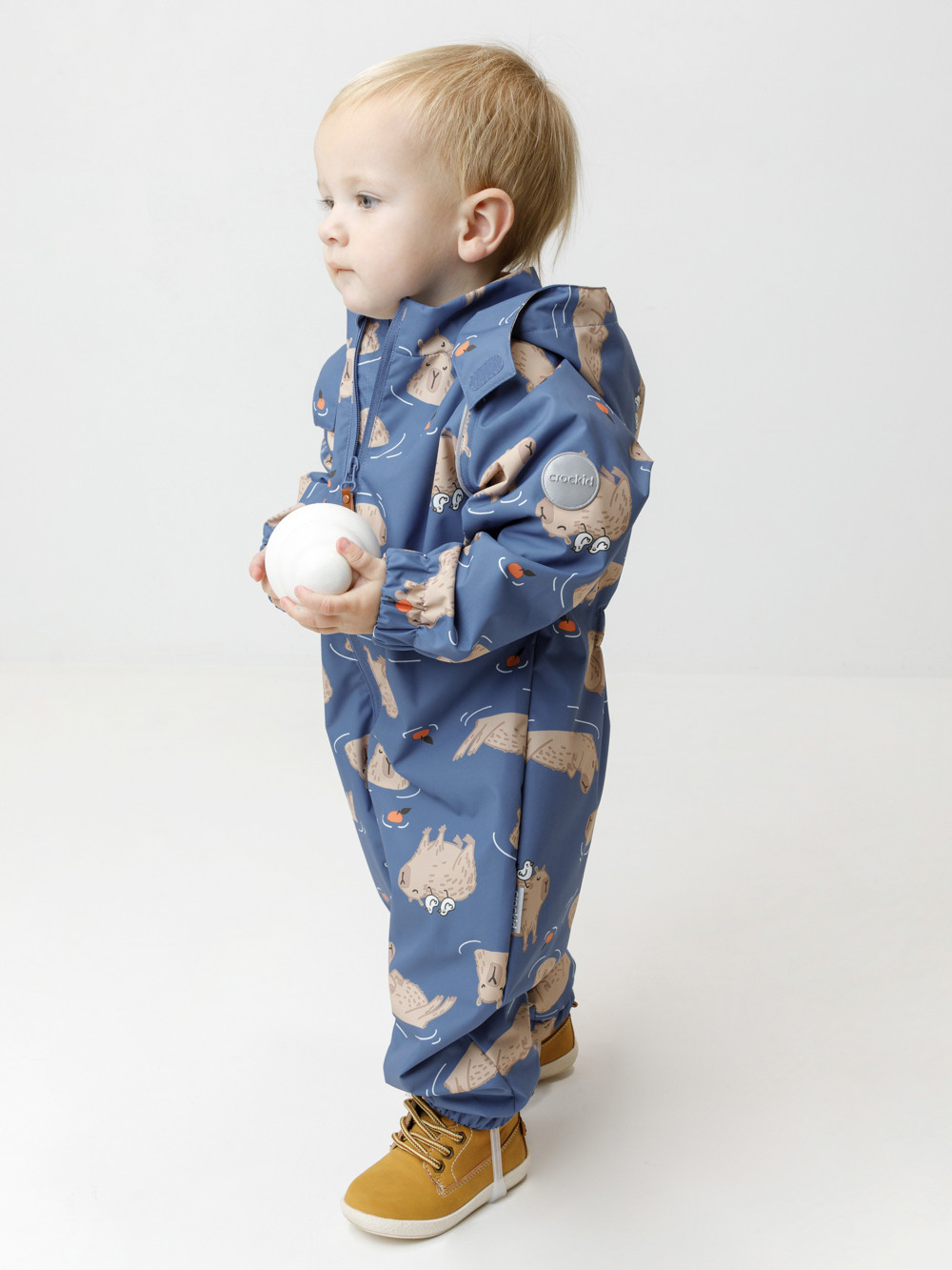 Комбинезоны утепленные для мальчика, артикул: ВК 60088/н/24 Ал, цвет: синий, фото 3