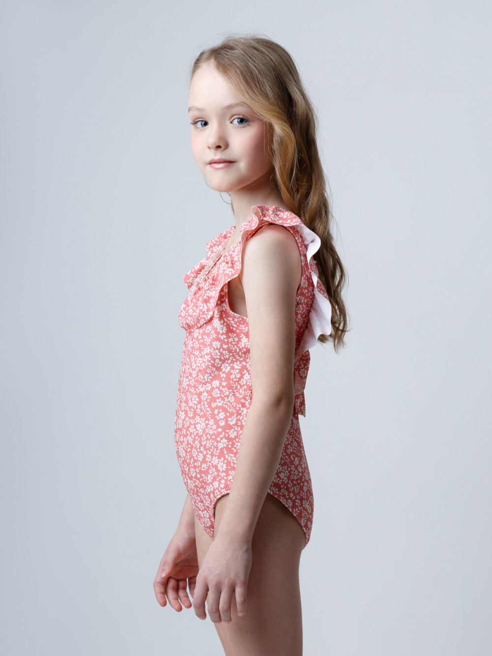 Купальник для девочки, артикул: ТК 16022/2н ФВ, цвет: розовый, фото 3