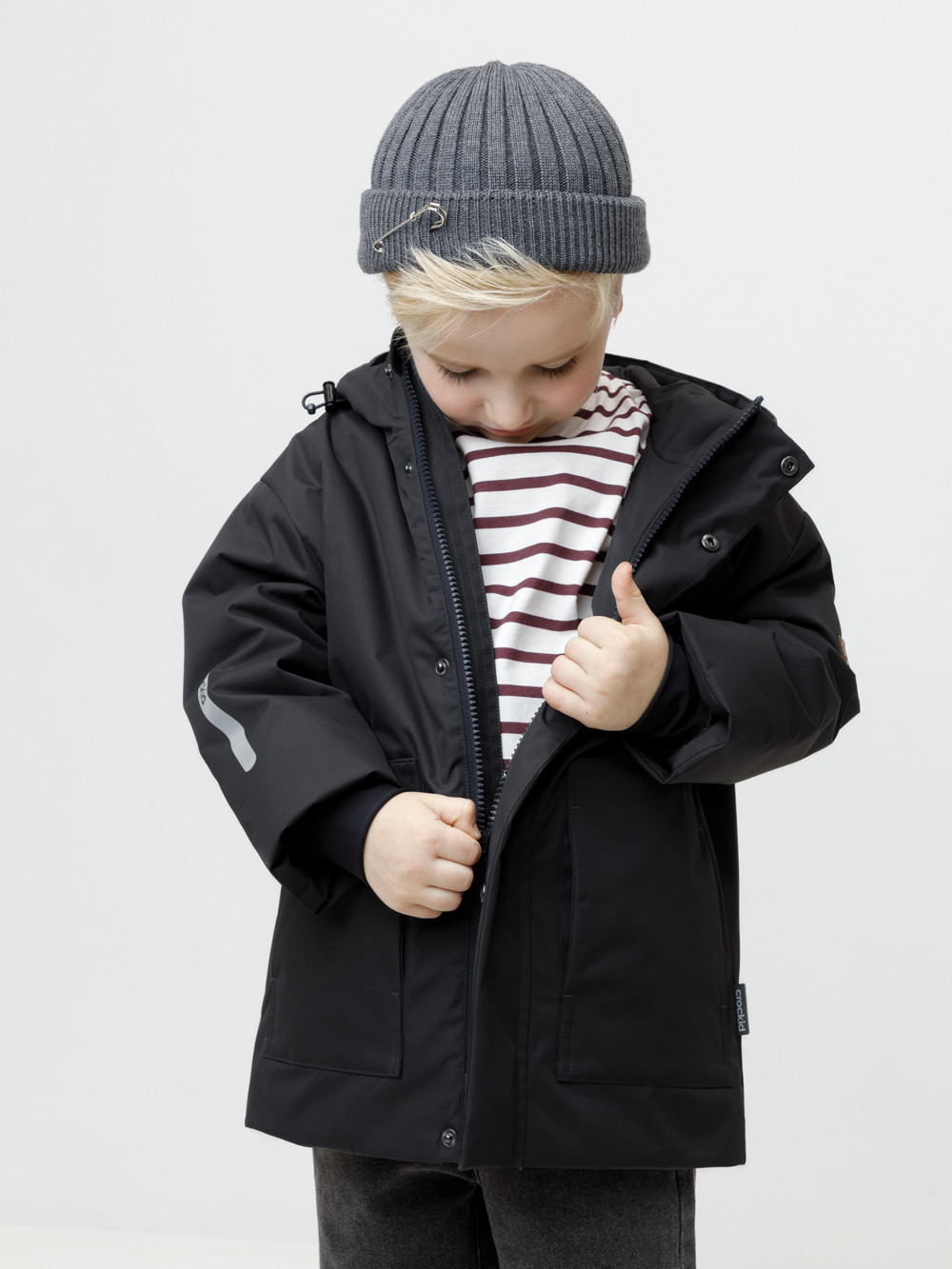 Куртки для мальчика, артикул: ВК 30165/3 ГР (98-128), цвет: темно-серый, фото 4