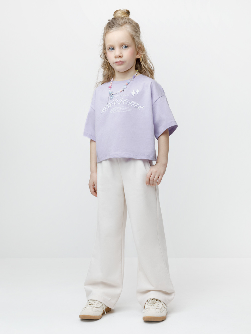 Футболка для девочки, артикул: КР 302936, цвет: фиолетовый, фото 4