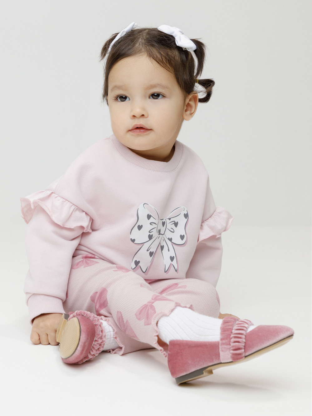 Лосины для девочки, артикул: КР 400770, цвет: светло-розовый, фото 4