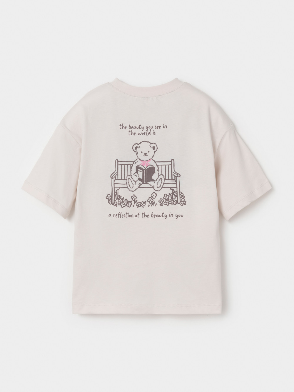 Футболка для девочки, артикул: МП 303090, цвет: бежевый, фото 4