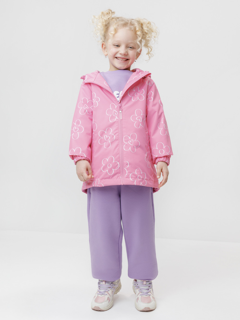 Куртка для девочки, артикул: ВК 32144/н/10 Ал, цвет: розовый, фото 4