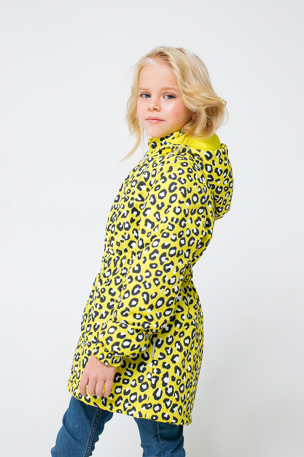 Куртка для девочки, артикул: ВК 32104/н/2 ГР, цвет: ярко-желтый, фото 4