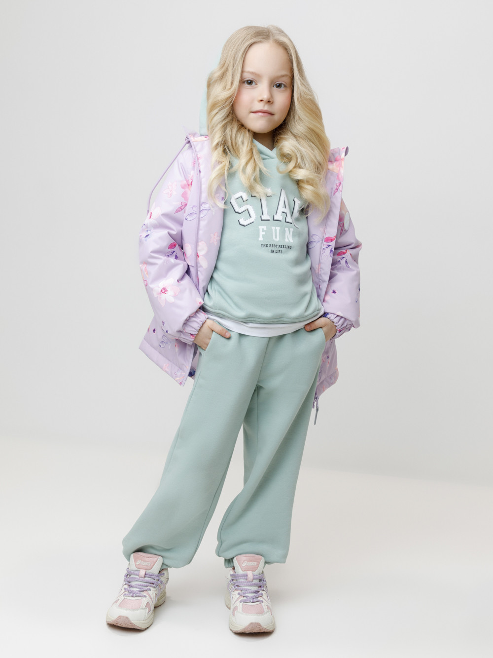 Куртка для девочки, артикул: ВК 32191/н/2 УЗГ, цвет: фиолетовый, фото 4