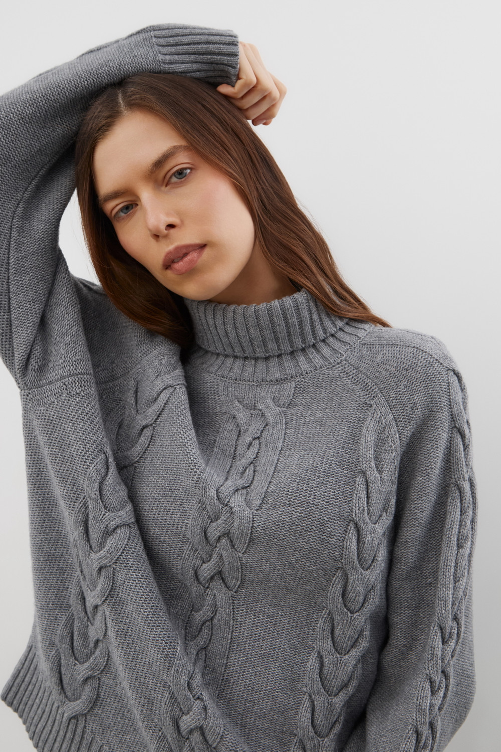 Джемперы женские для мам, артикул: ЕВ 30294/ш, цвет: серый, фото 4