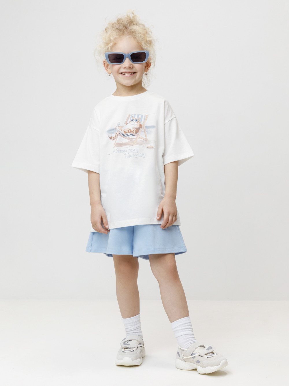 Футболка для девочки, артикул: КР 302992, цвет: сахар, фото 4