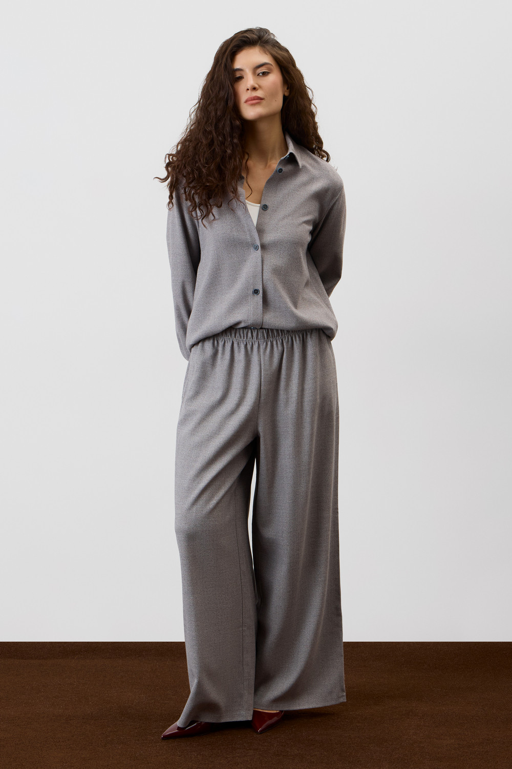 Брюки женские для мам, артикул: ЕТ 40031, цвет: серый, фото 4