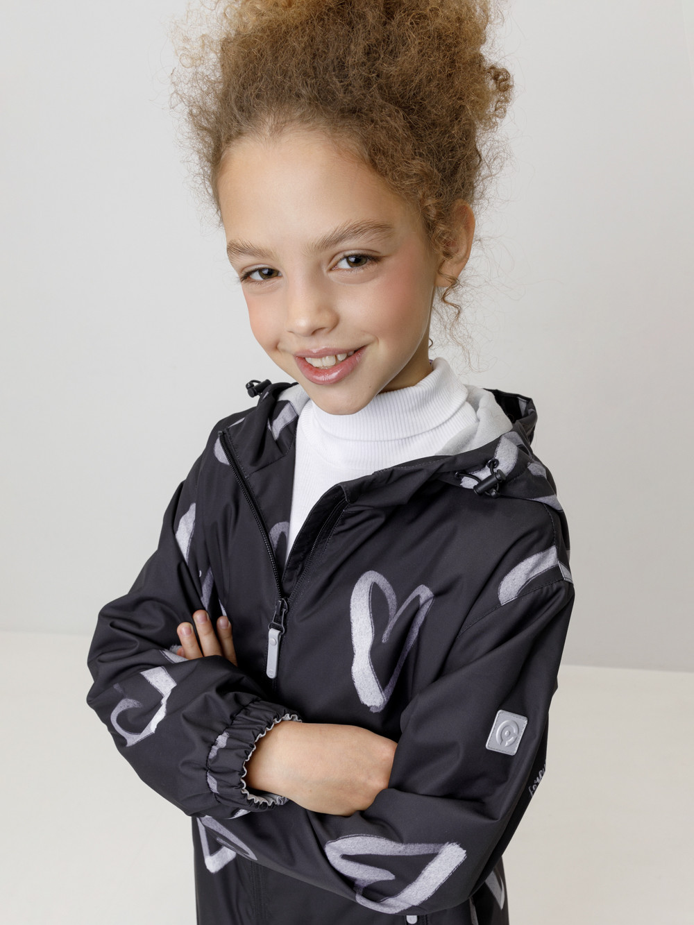 Куртка для девочки, артикул: ВК 32187/н/2 УЗГ, цвет: черный3, фото 4